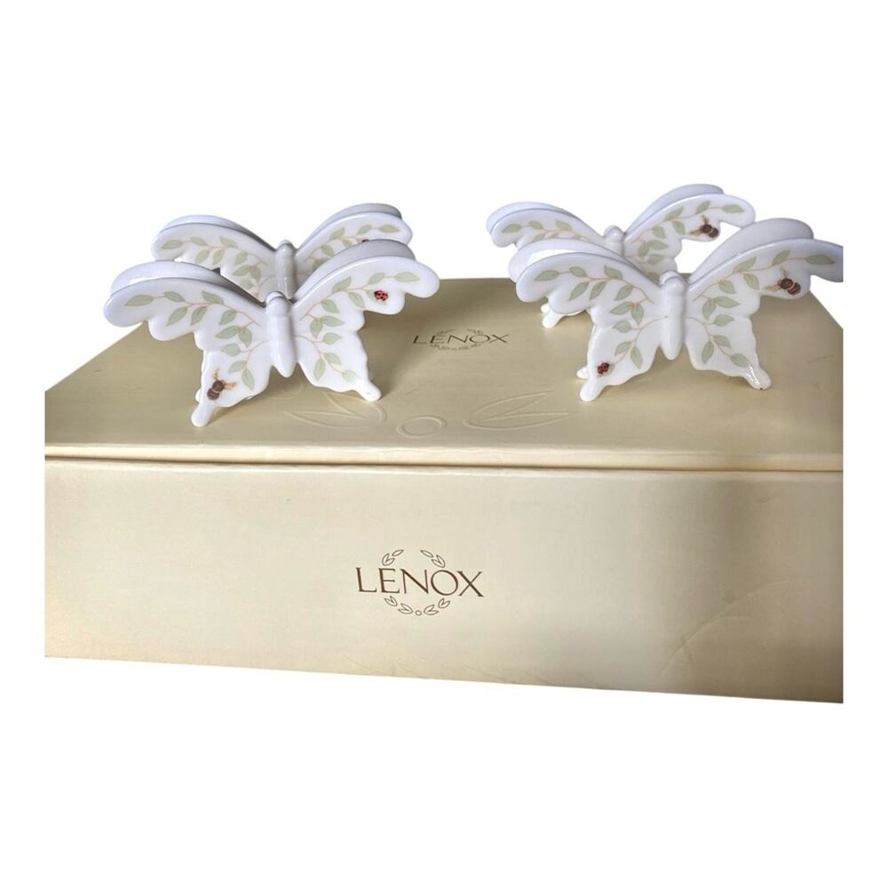 Vintage Lenox Butterfly Butterfly Meadow Place Card Holders Set of 4